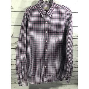 J.Crew Classic Fit Gingham Plaid Button Down Shirt